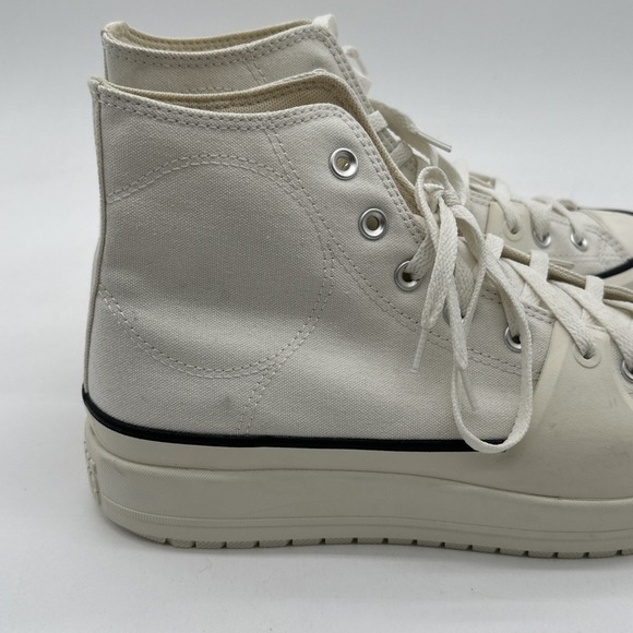 NEW Converse Chuck Taylor All Star HI Platform Sneakers White + A02832C SZ 11 - Picture 5 of 12